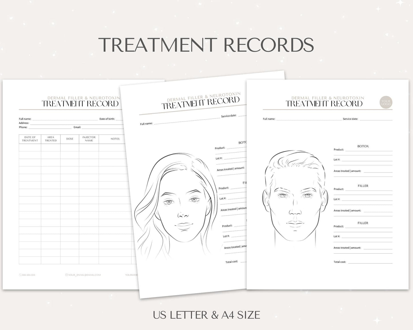 Botox and Dermal Filler Consent Intake Forms