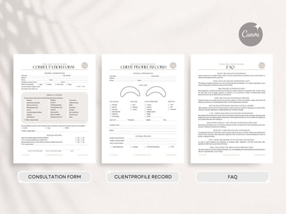 Eyelash Extension Consent Forms for Lash Artists