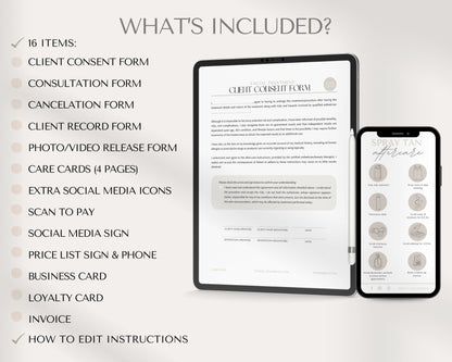 Spray Tan Forms