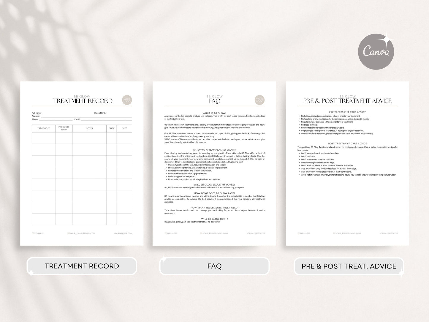 Bb Glow Consent Forms