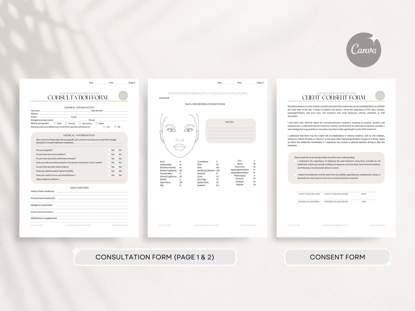 Microdermabrasion Consent Forms