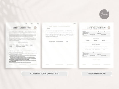 Ombre shading consent form, ombre consent form, eyebrow tattoo forms