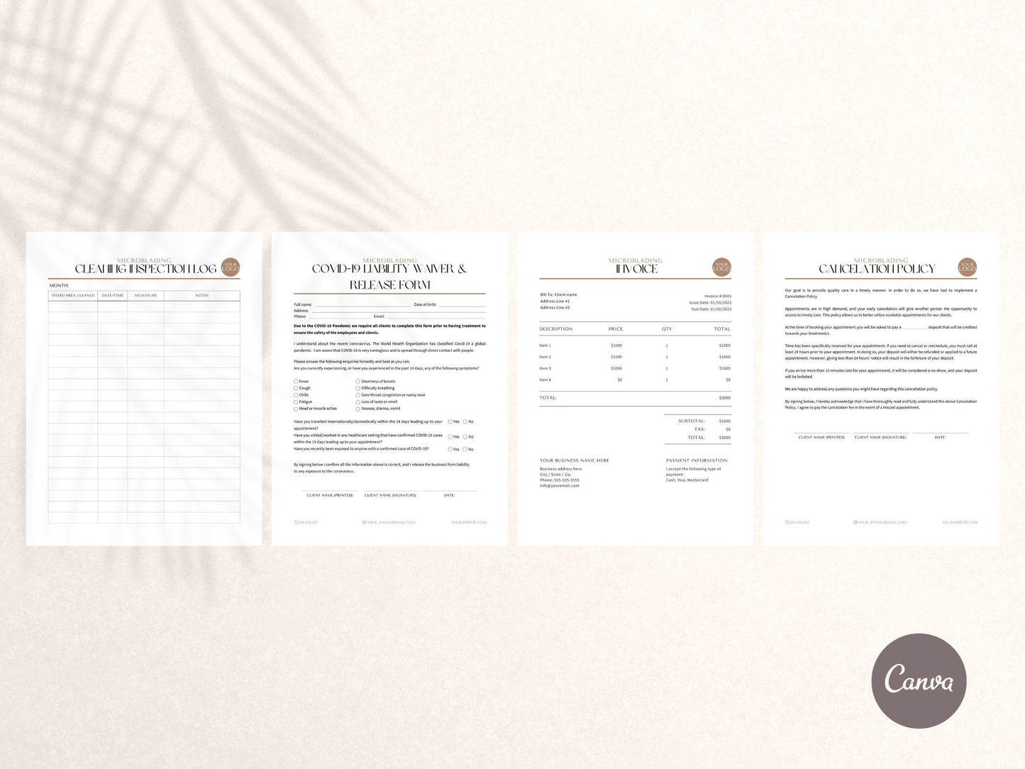 Microblading Consent Forms