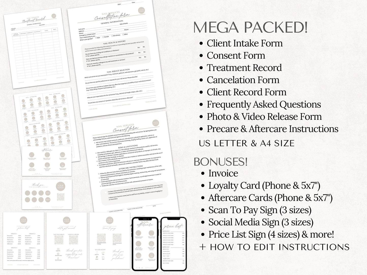 Nail Consent Forms