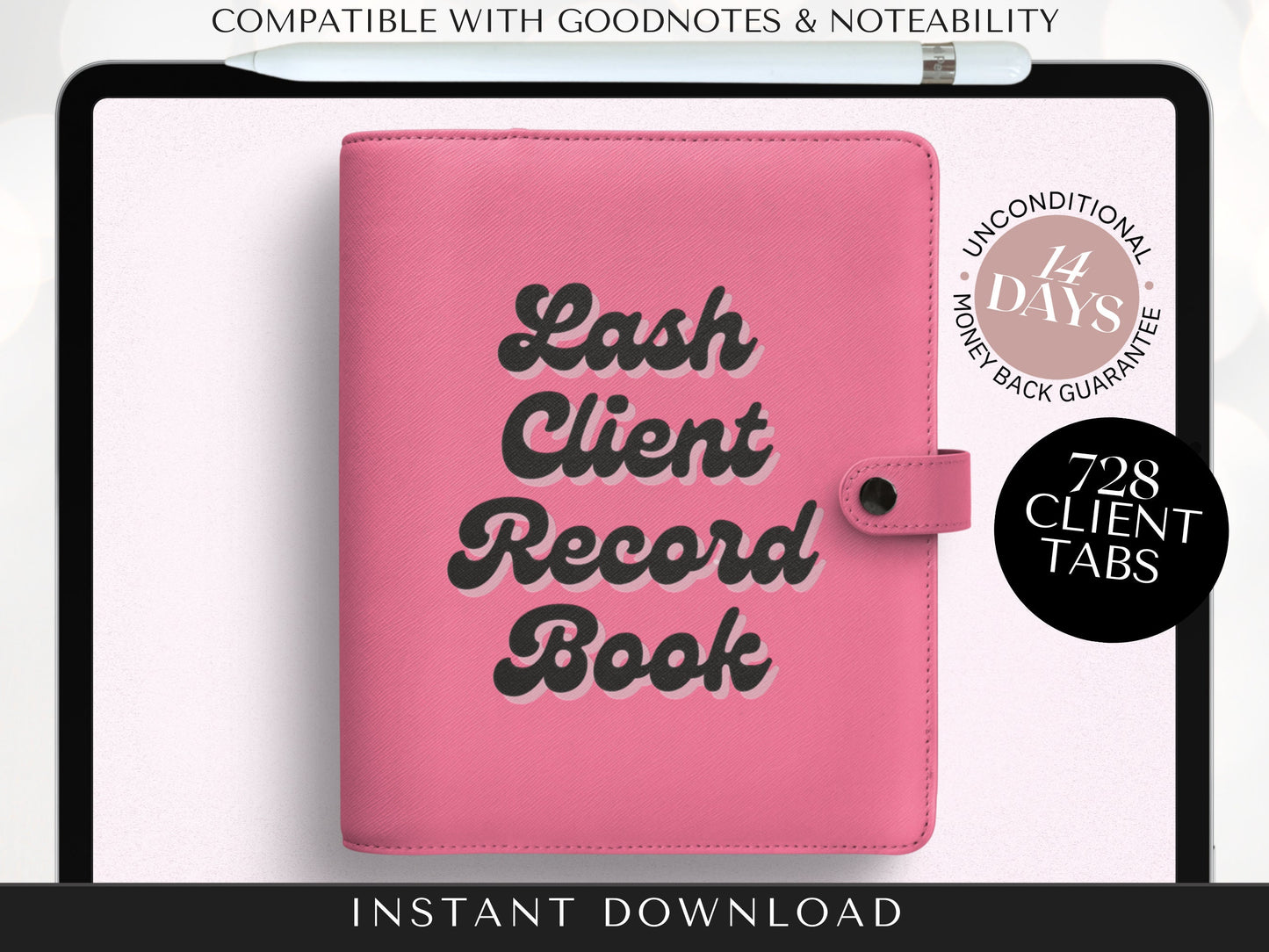 Digital Lash Client Record Book Lash Tech Client Record Lash Form 