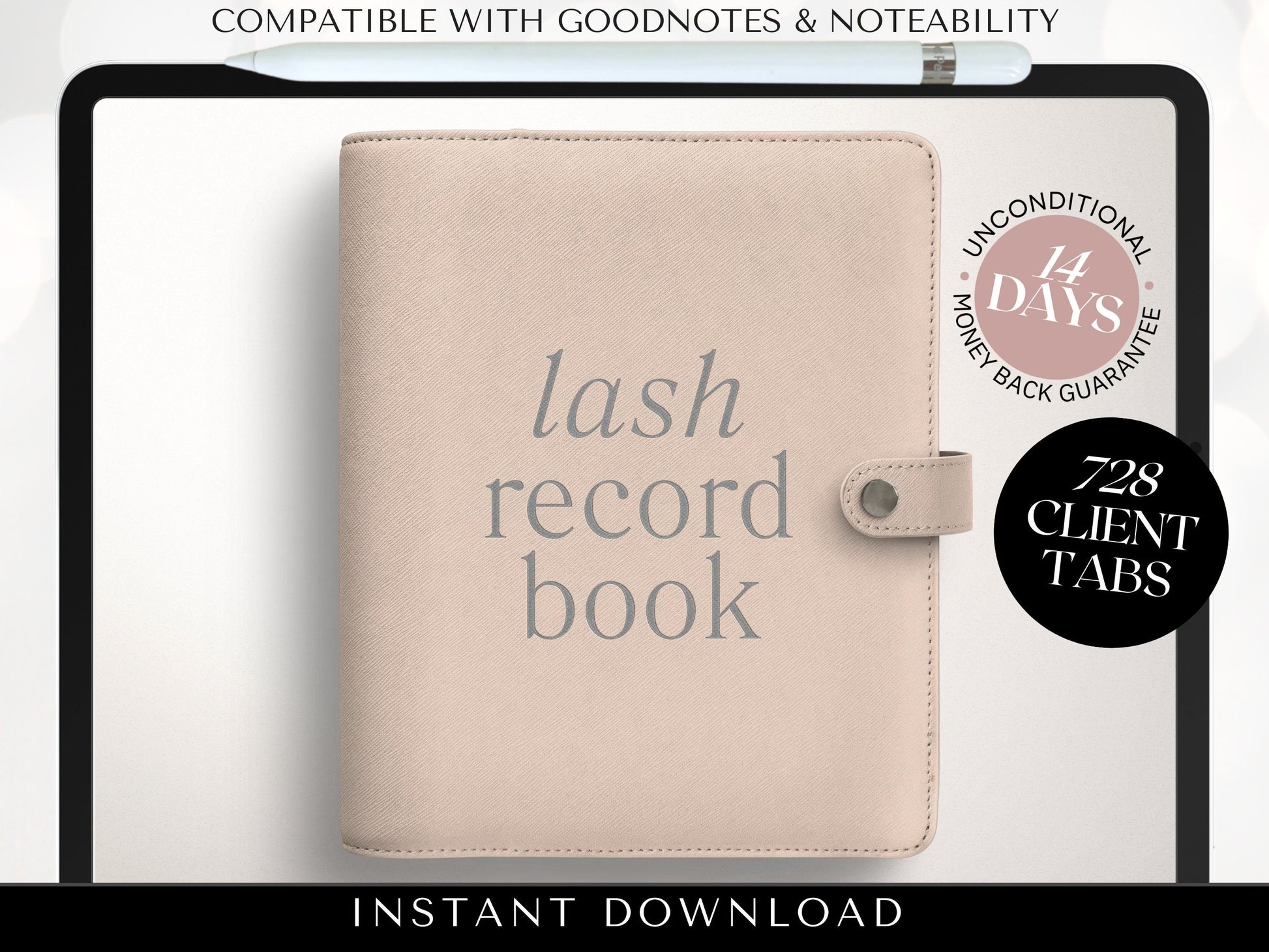 Digital Lash Client Record Book, Lash Tech Client Record Lash Form Lash Record Tracker Lash Client Form GoodNotes Lash Ipad Lash Tablet Lash