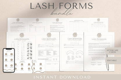 eyelash extension waiver, lash patch test, luxury esthetician templates, lash consultation form, Lash Tech Consent Forms, Lash Consent Forms Lash Extension Patch Test