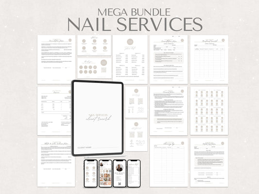Nail Services Consent Forms and Aftercare Cards