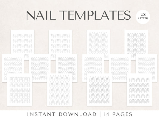 Nail Templates downloadable