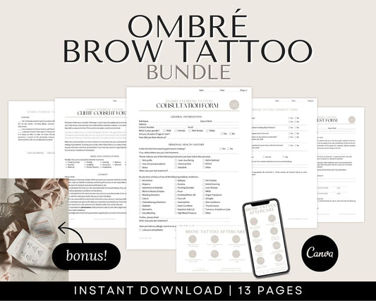 Ombre Brow Tattoo Forms