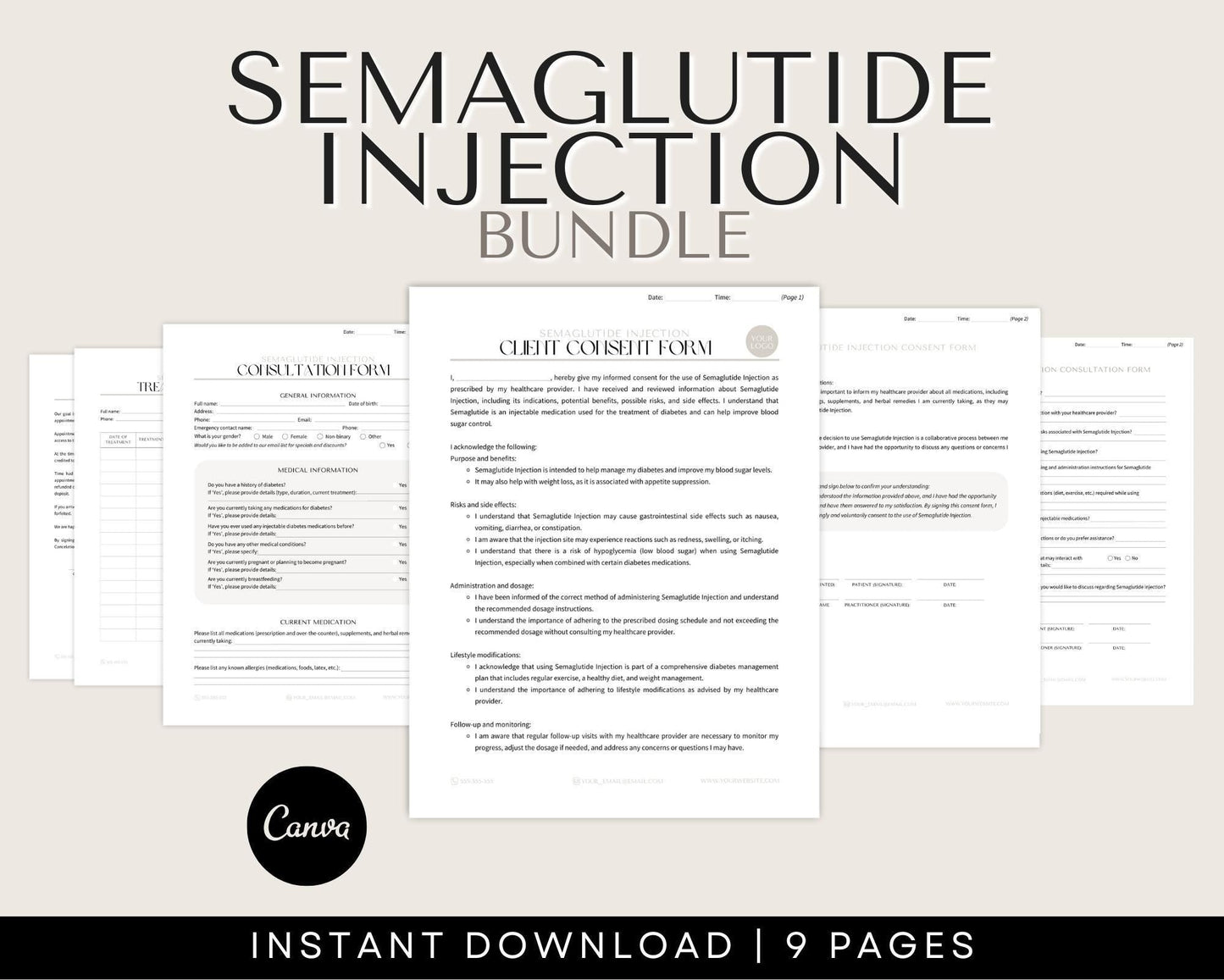 Semaglutide Injection Consent Form Templates