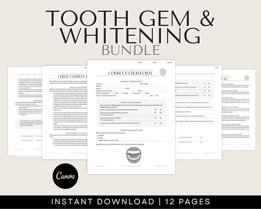 Tooth Gem and Whitening Templates