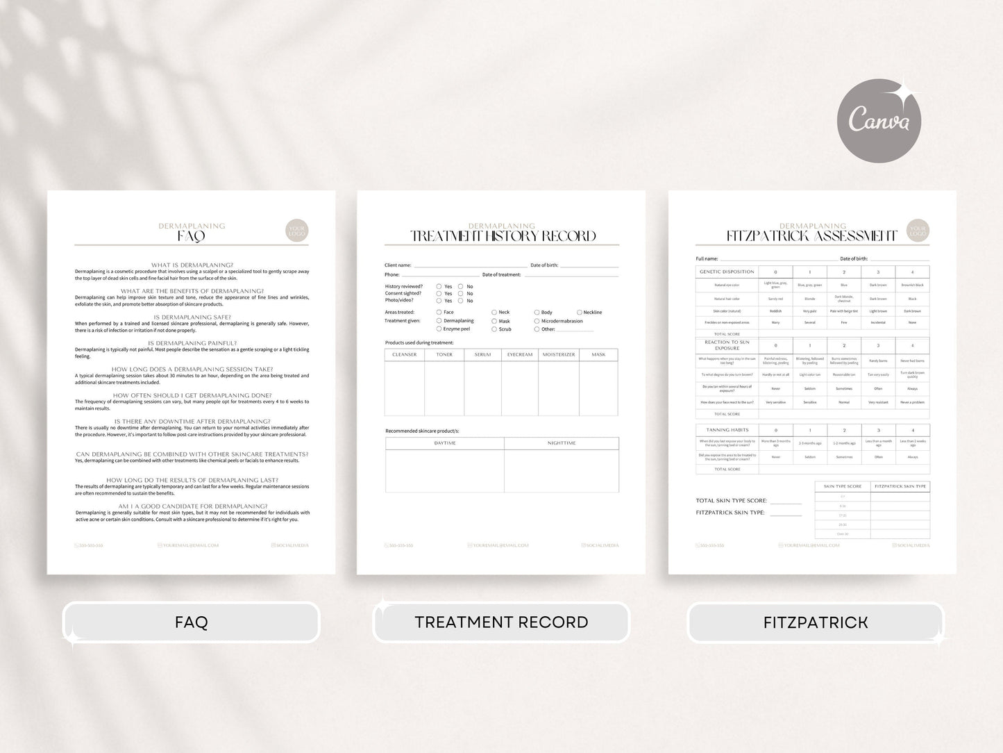 Dermaplaning Consent Forms