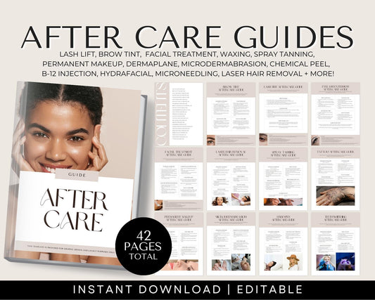 Editable After Care Guide Templates