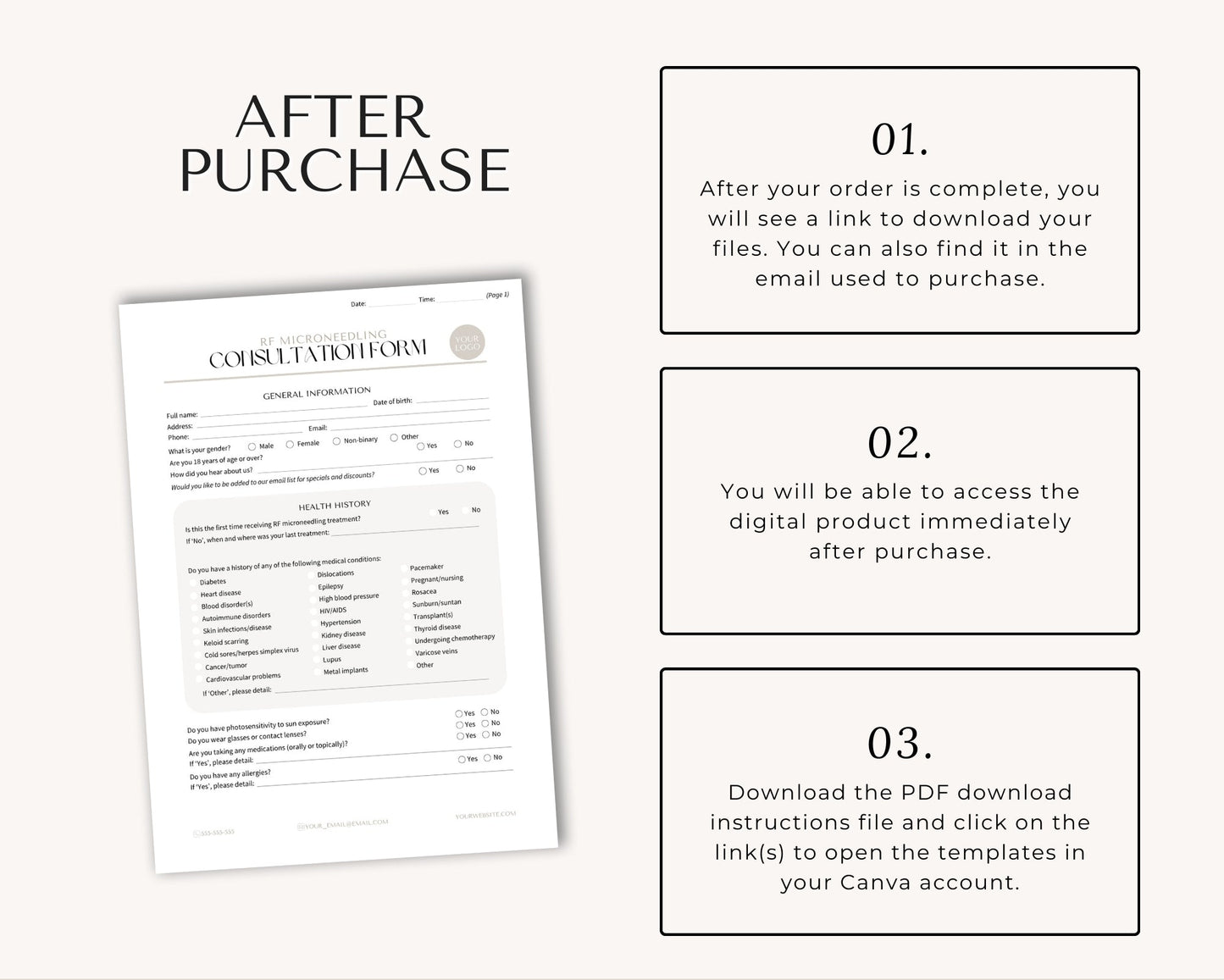 RF Microneedling Consent Forms