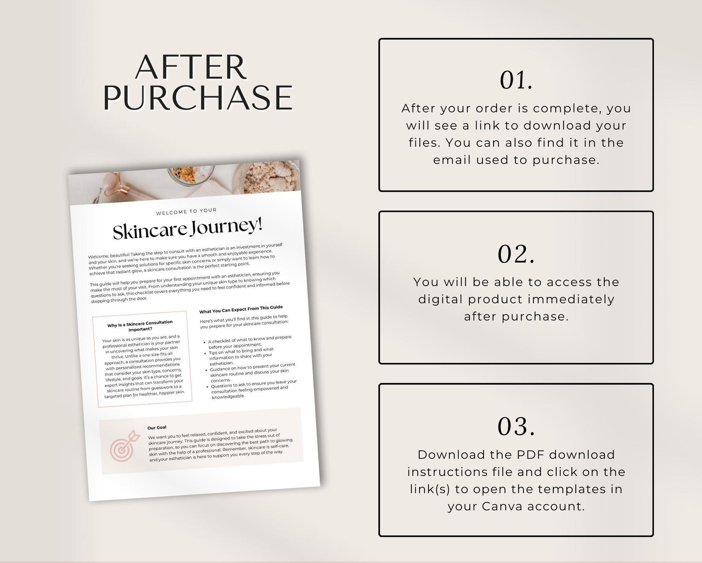 Editable Skincare Consultation Guide Template