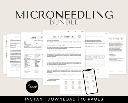 microneedling consent forms and aftercare cards