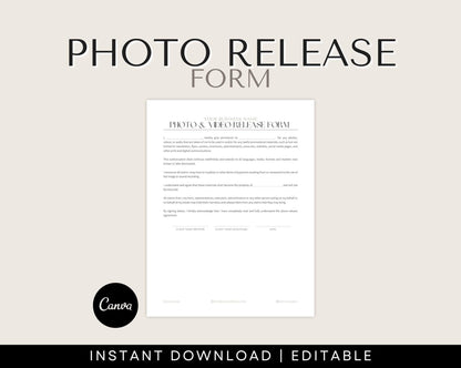 photo release consent form template