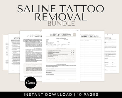 saline tattoo removal forms for permanent makeup and pmu artists