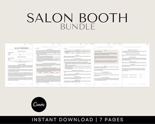 salon booth contract forms